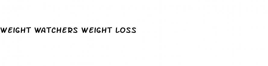 weight watchers weight loss