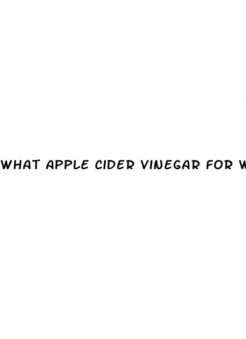 what apple cider vinegar for weight loss