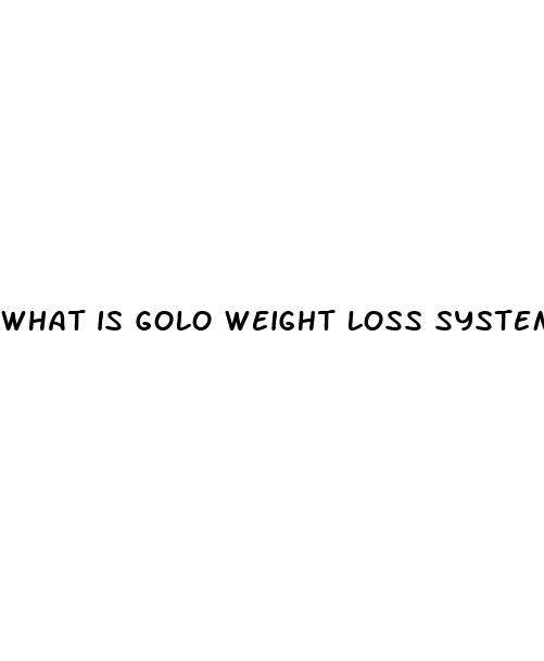 what is golo weight loss system