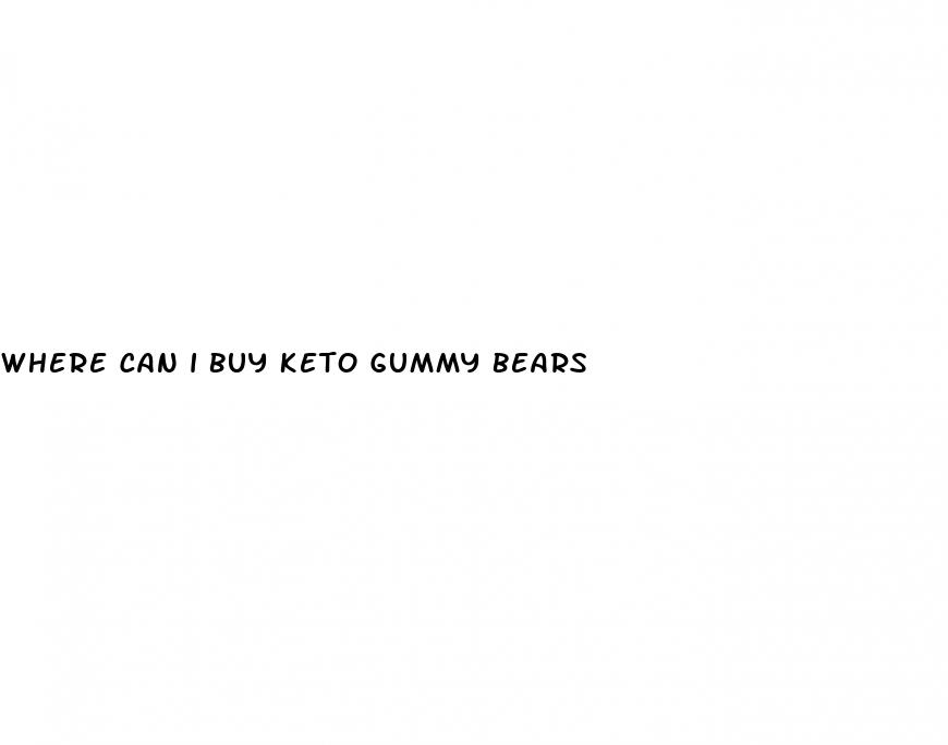where can i buy keto gummy bears