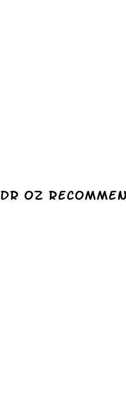 dr oz recommended ed pills