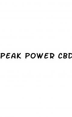 peak power cbd gummies near me