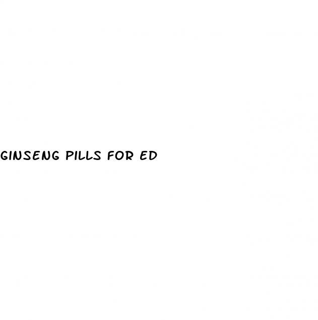ginseng pills for ed