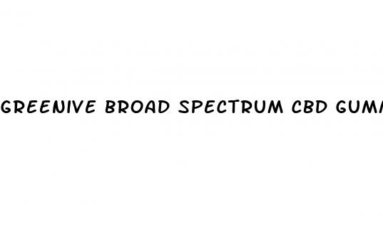 greenive broad spectrum cbd gummies