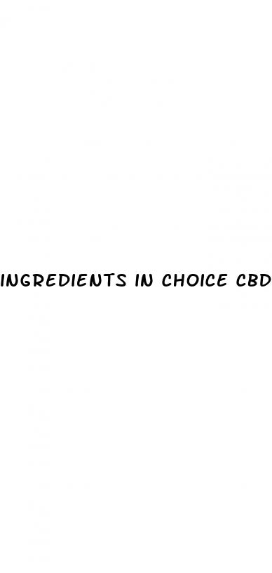 ingredients in choice cbd gummies
