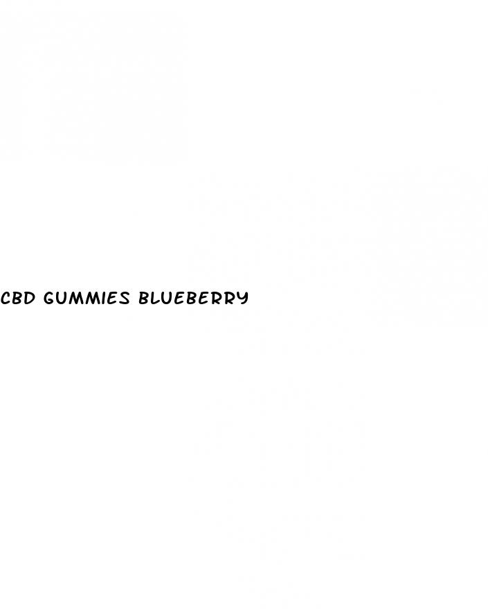 cbd gummies blueberry