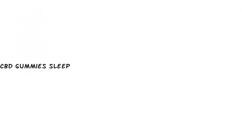 cbd gummies sleep
