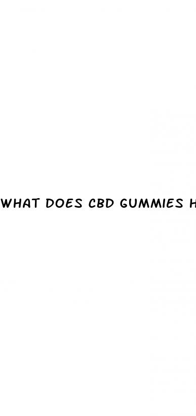 what does cbd gummies help
