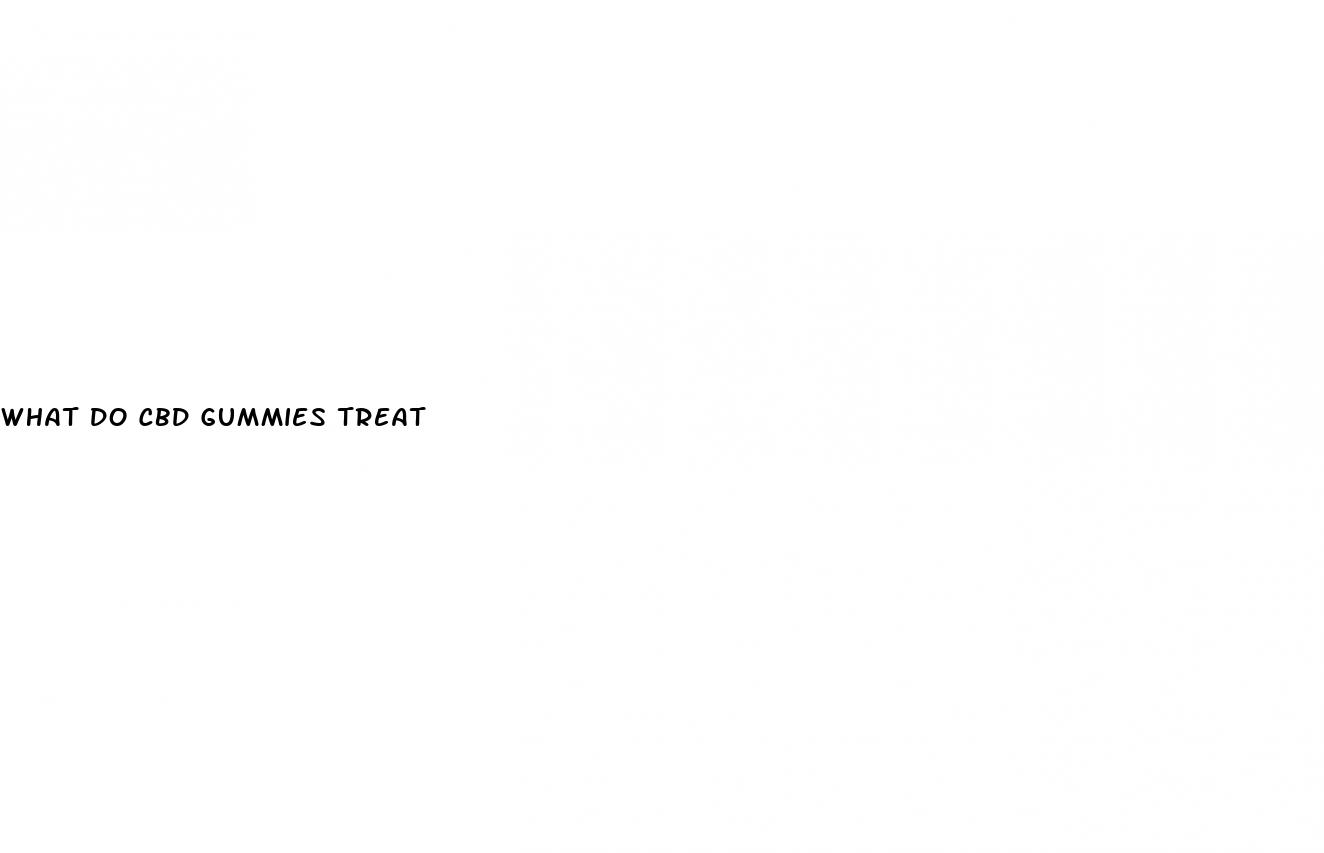 what do cbd gummies treat