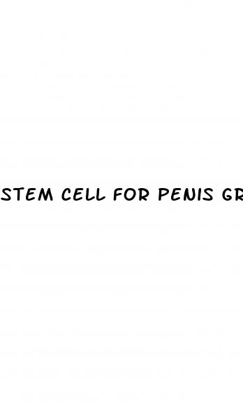 stem cell for penis growth