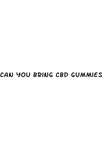can you bring cbd gummies on a flight