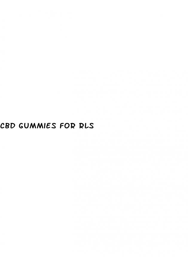 cbd gummies for rls