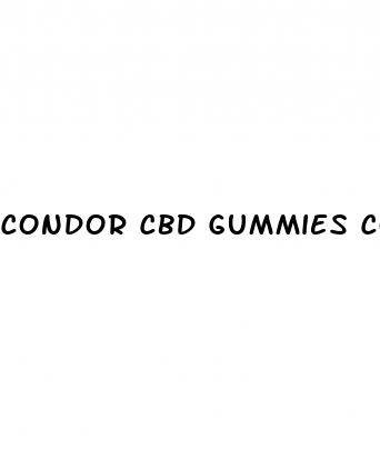 condor cbd gummies cost