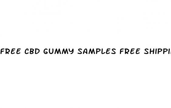 free cbd gummy samples free shipping