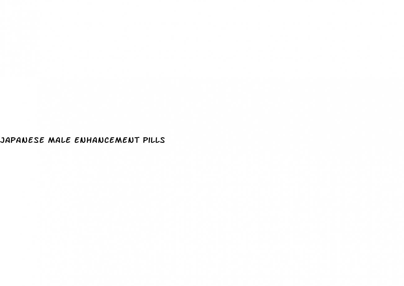 japanese male enhancement pills