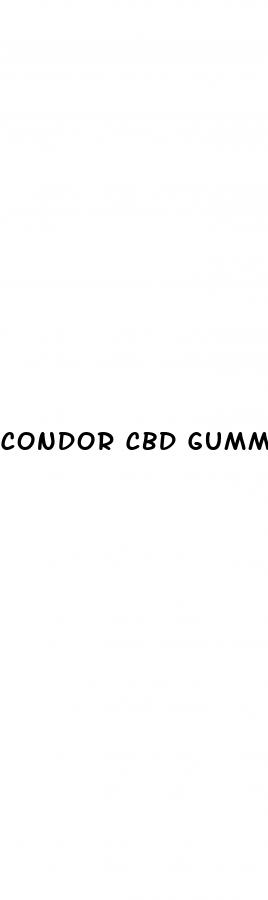 condor cbd gummies side effects
