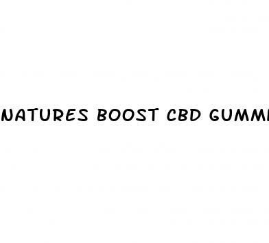 natures boost cbd gummies review