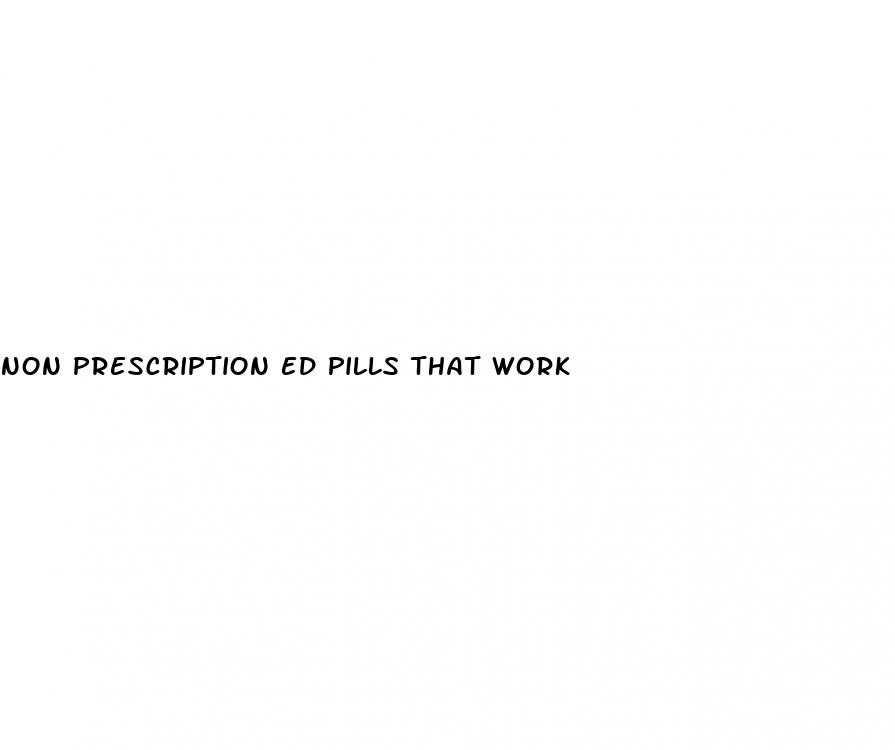 non prescription ed pills that work