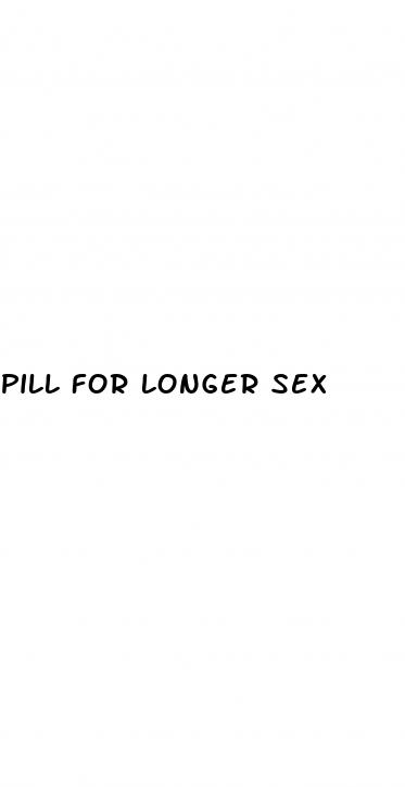 pill for longer sex
