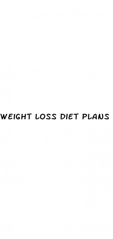 weight loss diet plans free