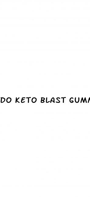 do keto blast gummies actually work
