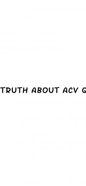 truth about acv gummies