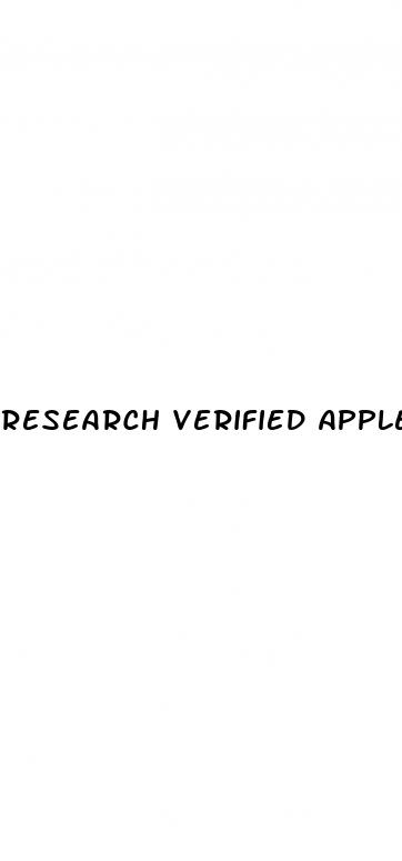 research verified apple cider vinegar