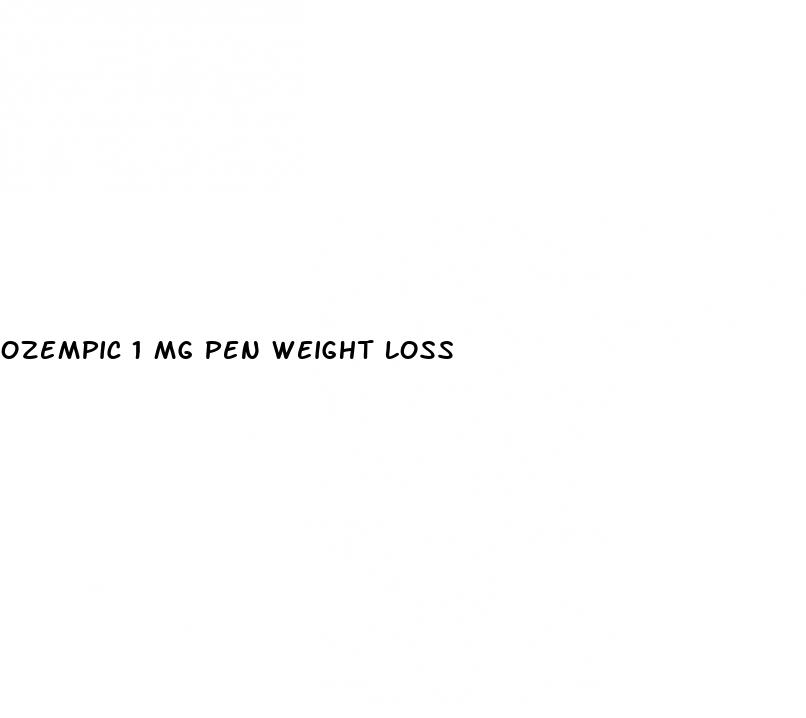 ozempic 1 mg pen weight loss