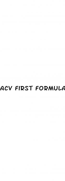 acv first formula keto gummies