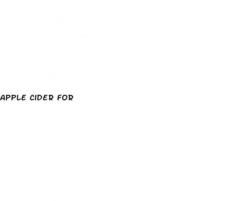 apple cider for