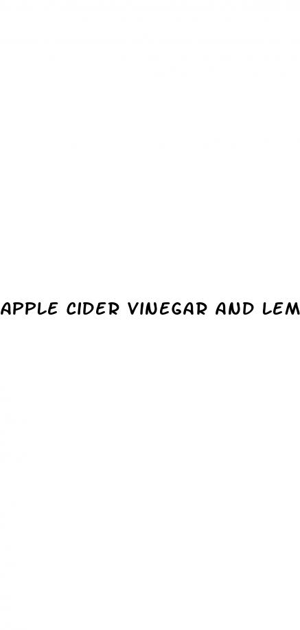 apple cider vinegar and lemon juice to lose weight