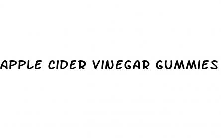 apple cider vinegar gummies used for