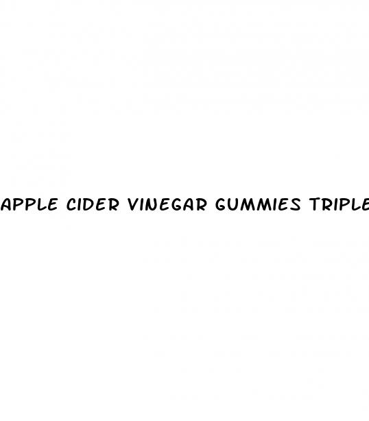apple cider vinegar gummies triple strength