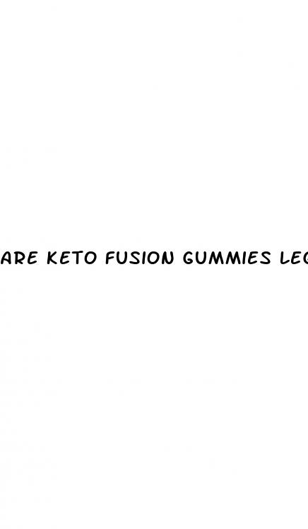 are keto fusion gummies legit