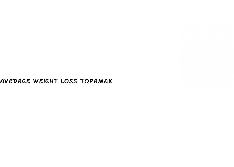 average weight loss topamax