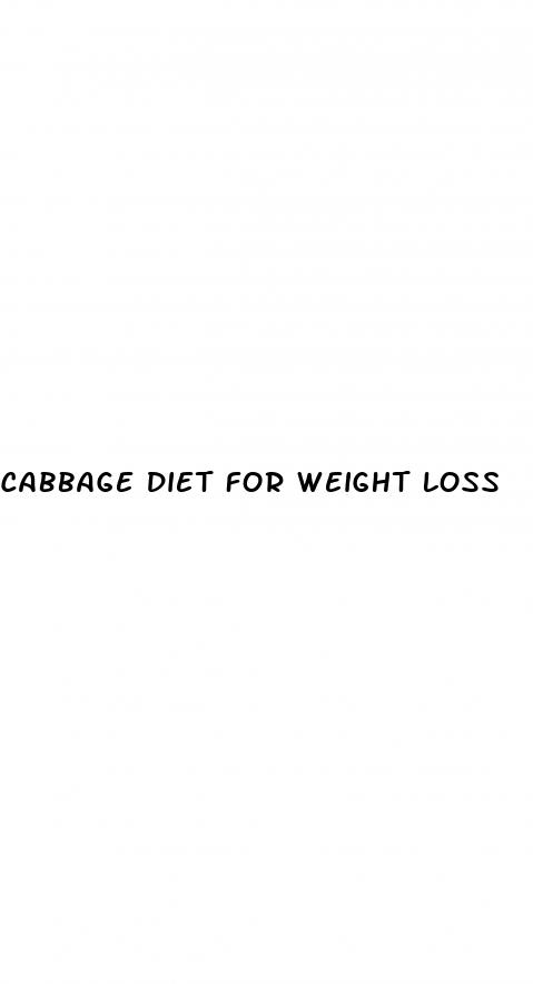 cabbage diet for weight loss