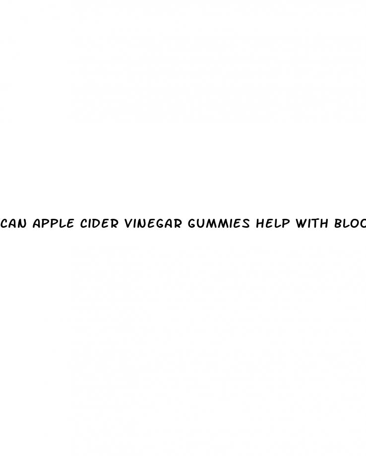 can apple cider vinegar gummies help with blood pressure