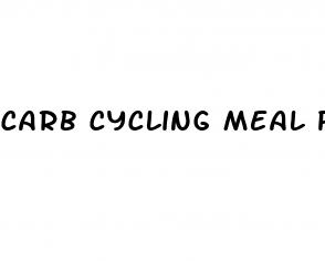 carb cycling meal plan for weight loss