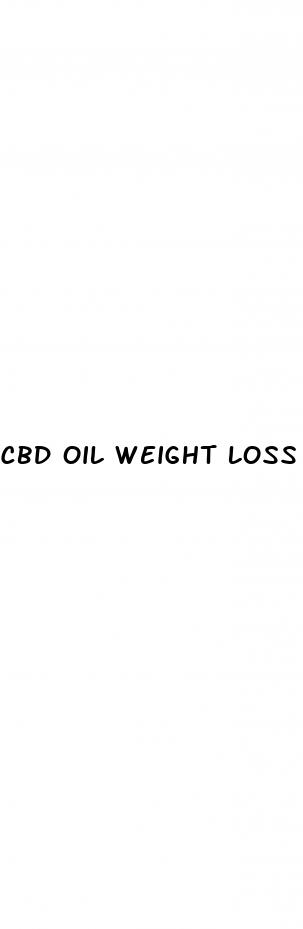 cbd oil weight loss