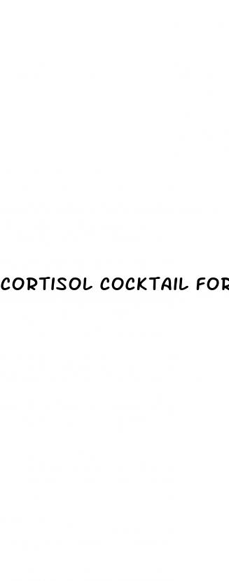 cortisol cocktail for weight loss