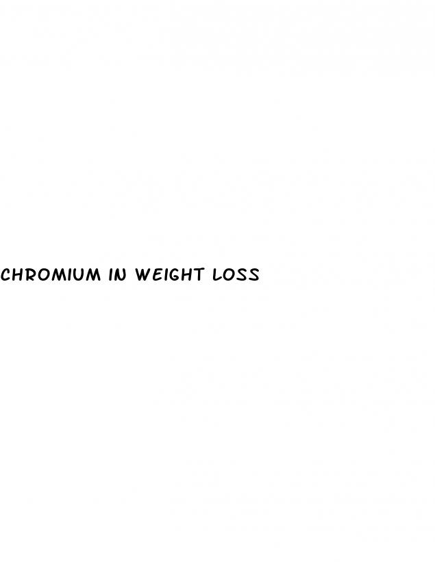 chromium in weight loss