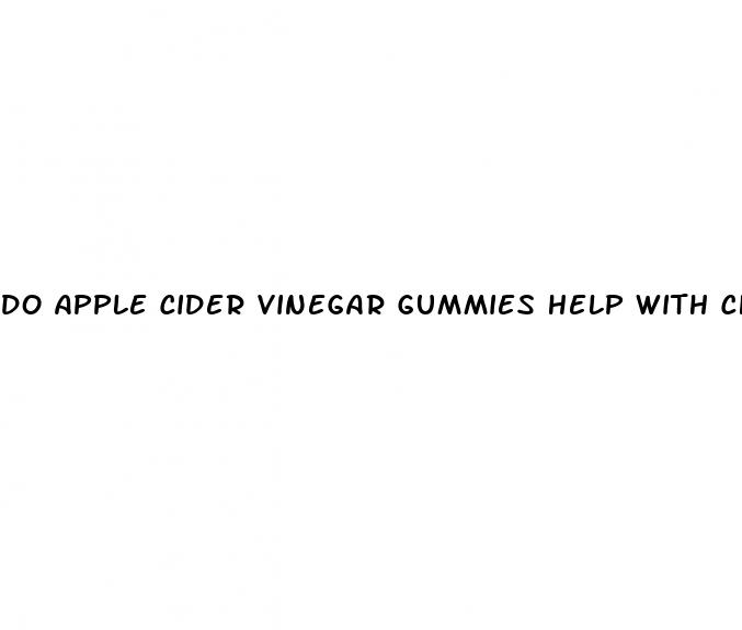 do apple cider vinegar gummies help with cholesterol