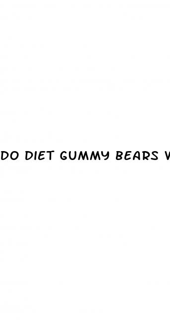 do diet gummy bears work