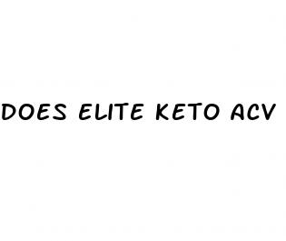 does elite keto acv gummies work