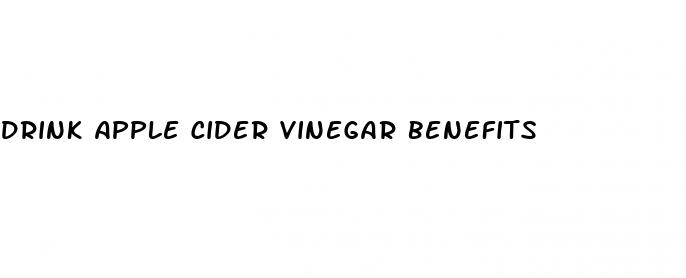 drink apple cider vinegar benefits