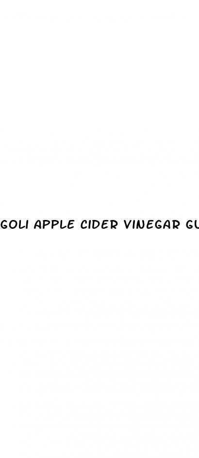 goli apple cider vinegar gummies diet