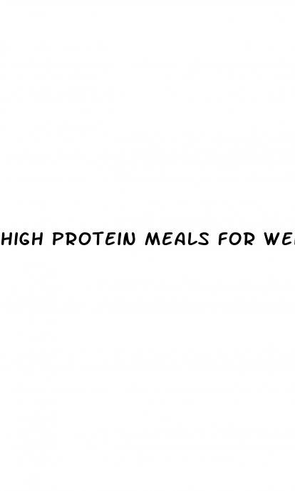 high protein meals for weight loss