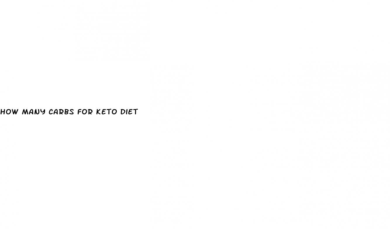 how many carbs for keto diet