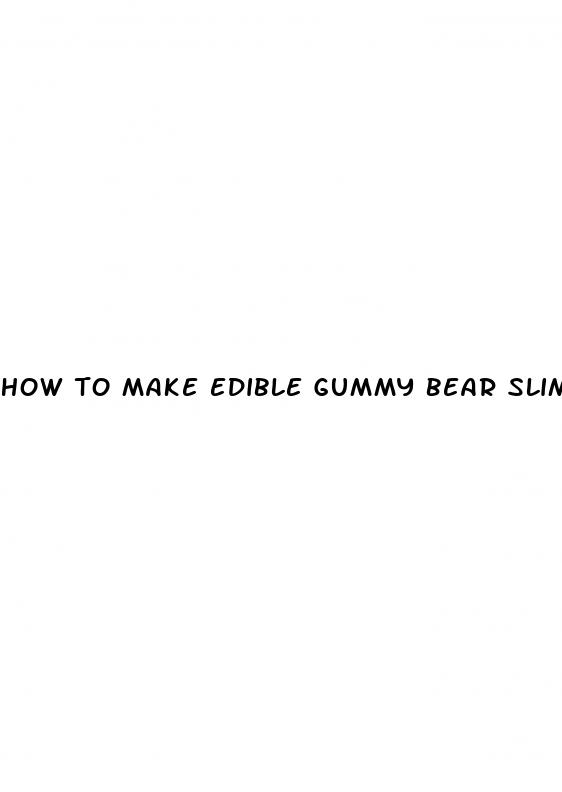 how to make edible gummy bear slime recipe