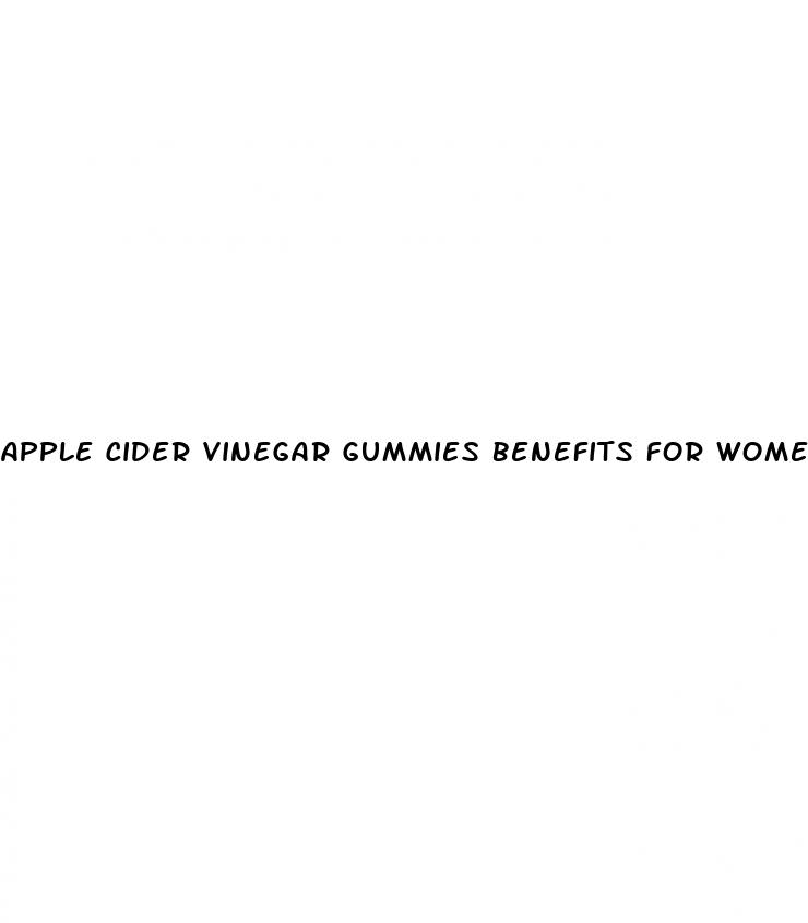 apple cider vinegar gummies benefits for women